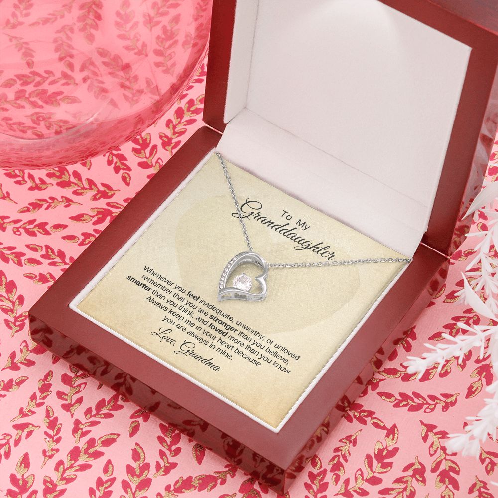 Forever Love Necklace Granddaughter Love Grandma In My Heart