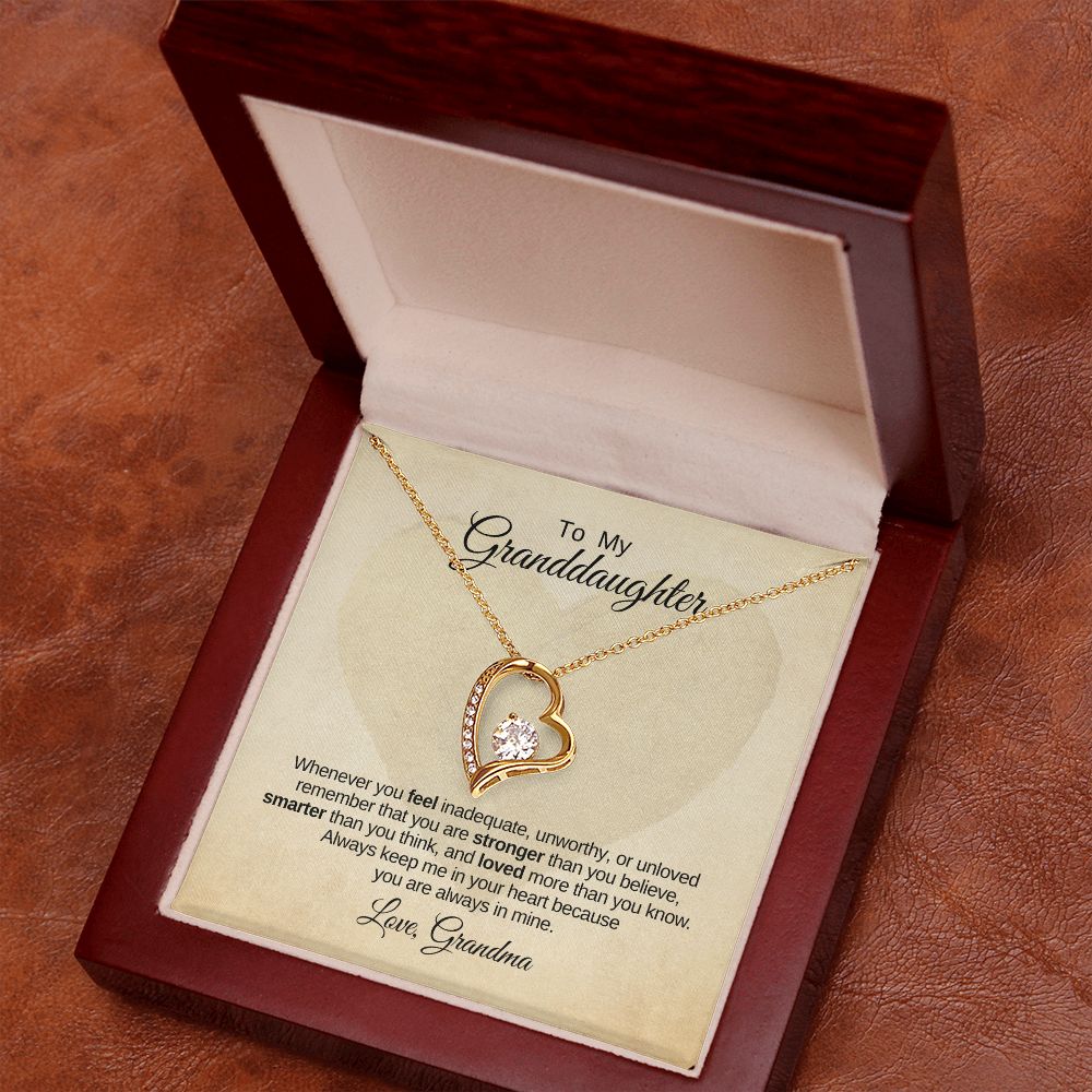 Forever Love Necklace Granddaughter Love Grandma In My Heart