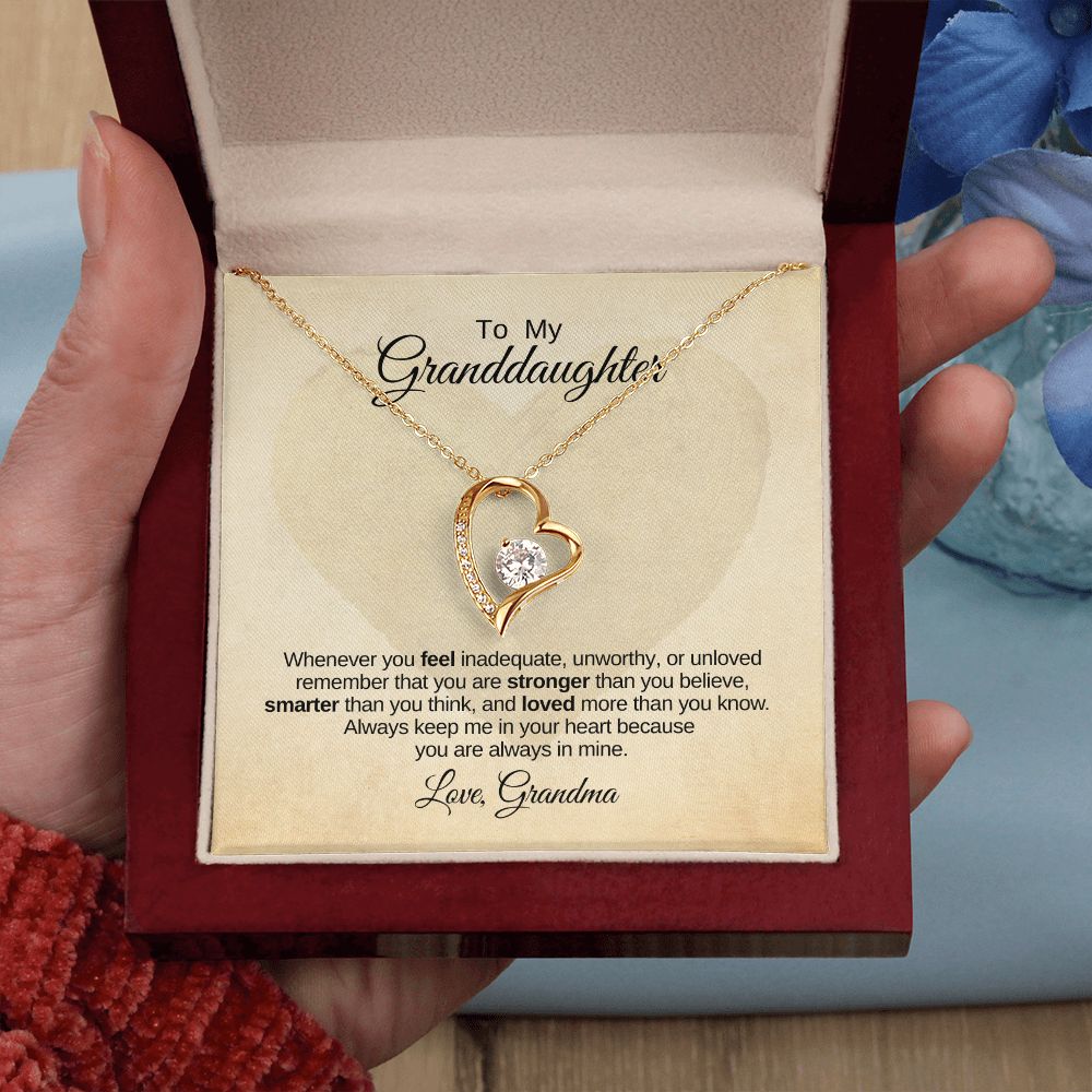 Forever Love Necklace Granddaughter Love Grandma In My Heart