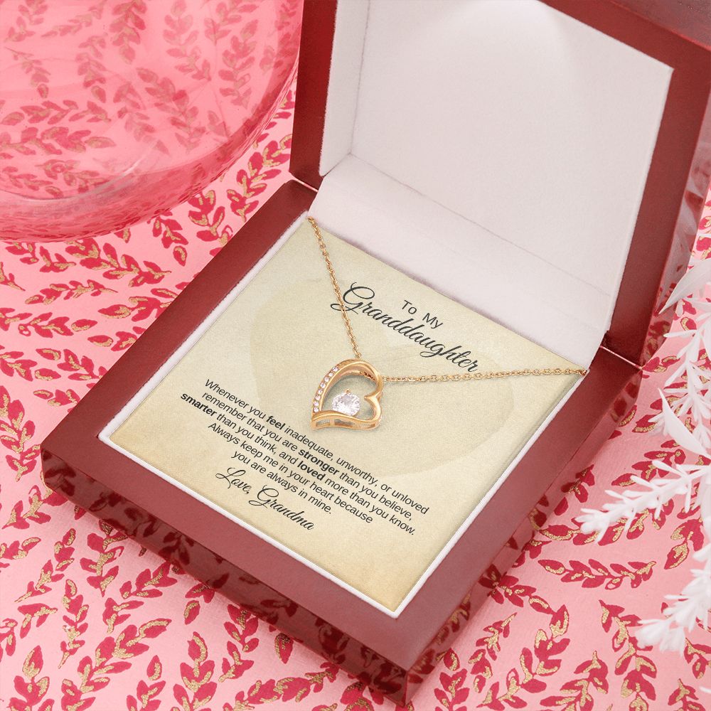 Forever Love Necklace Granddaughter Love Grandma In My Heart