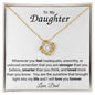 Love Know Necklace from Dad White Background (Yellow and Gold Variant)