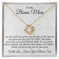 Love Knot Necklace | Bonus Mom | From Bonus Son Thank you for Loving Me as Your Own