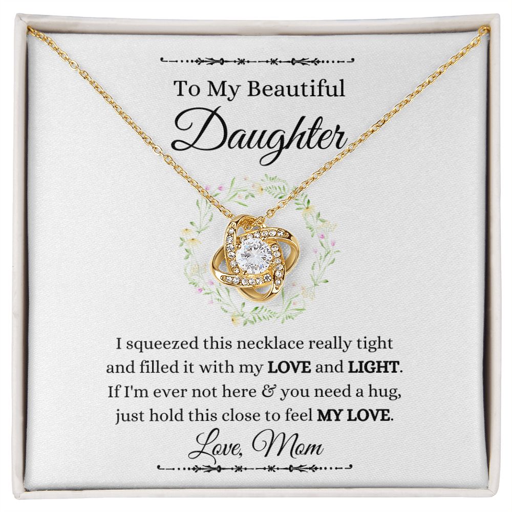 Love Knot Necklace (Yellow and White Gold Variant)