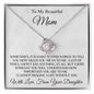 Love Knot Necklace | To Beautiful Mom| Love Daughter| Hard to Find the Words