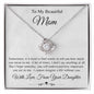 To Mom Love Knot Necklace (From Daughter)