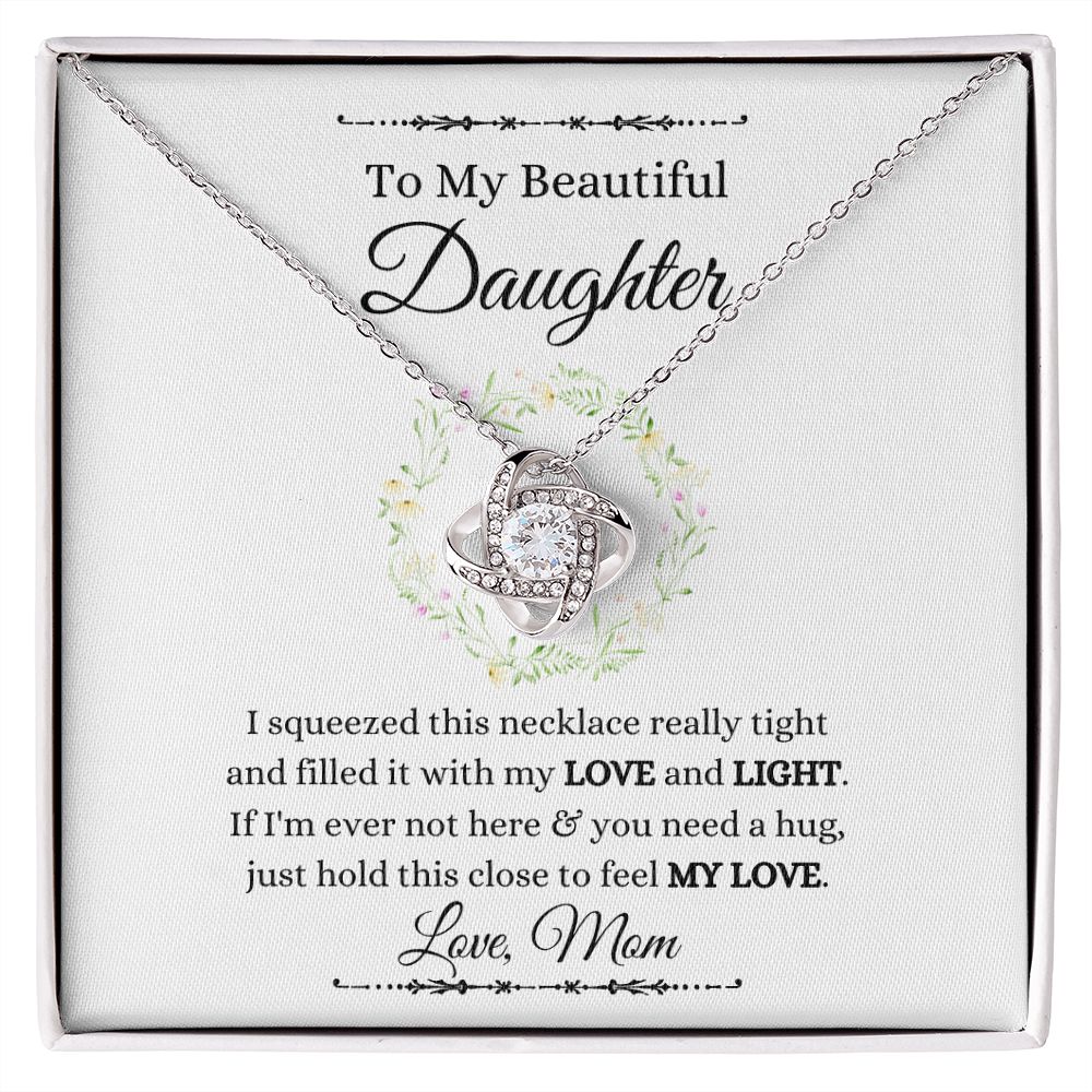 Love Knot Necklace (Yellow and White Gold Variant)