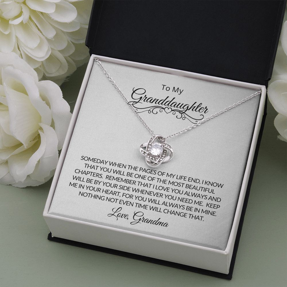 Love Know Necklace Granddaughter Love Grandma Keep Me In Your Heart