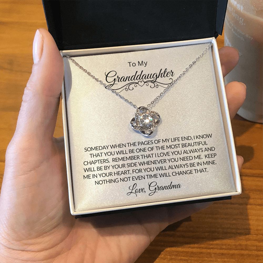 Love Know Necklace Granddaughter Love Grandma Keep Me In Your Heart