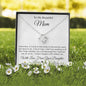 To Mom Love Knot Necklace (From Daughter)