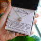 Love Knot Necklace | Bonus Mom | From Bonus Son Thank you for Loving Me as Your Own