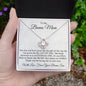 Love Knot Necklace | Bonus Mom | From Bonus Son Thank you for Loving Me as Your Own