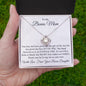 Love Knot Necklace | Bonus Mom| Bonus Daughter Thank you for loving me as your own.