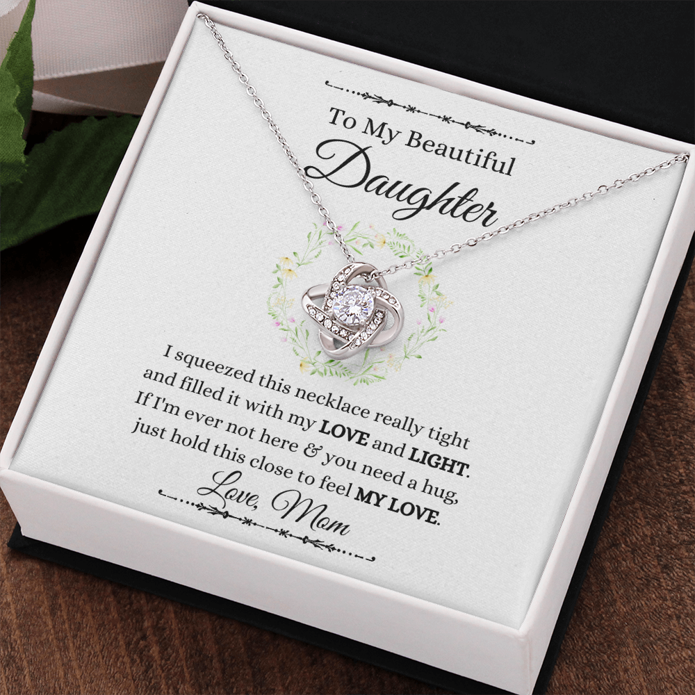 Love Knot Necklace (Yellow and White Gold Variant)