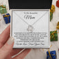 Love Knot Necklace| To Mom | From Son | Hard to Find the Words