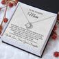 Love Knot Necklace | To Beautiful Mom| Love Daughter| Hard to Find the Words