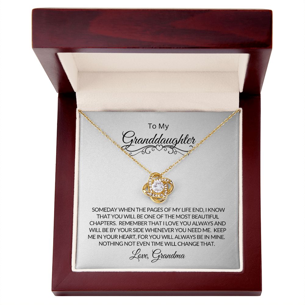Love Know Necklace Granddaughter Love Grandma Keep Me In Your Heart