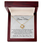 Love Knot Necklace | Bonus Mom | From Bonus Son Thank you for Loving Me as Your Own