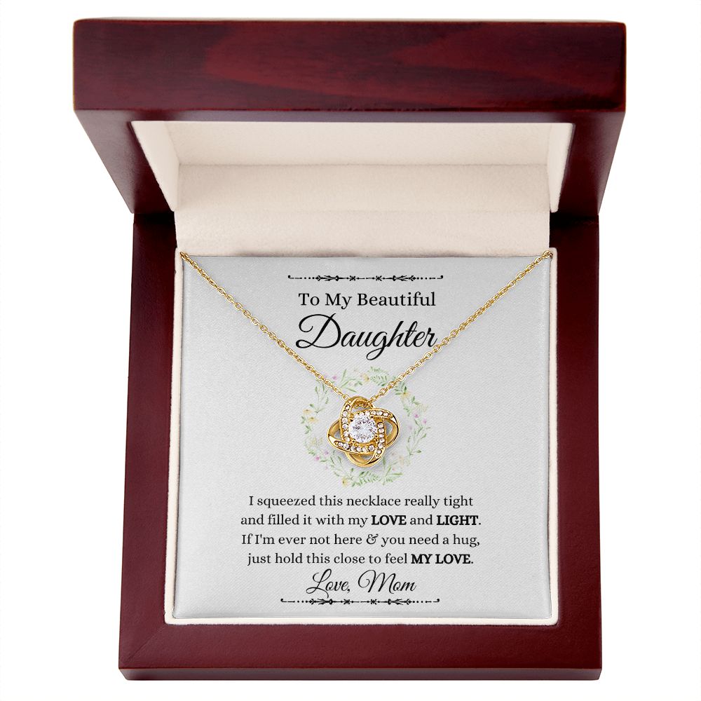 Love Knot Necklace (Yellow and White Gold Variant)