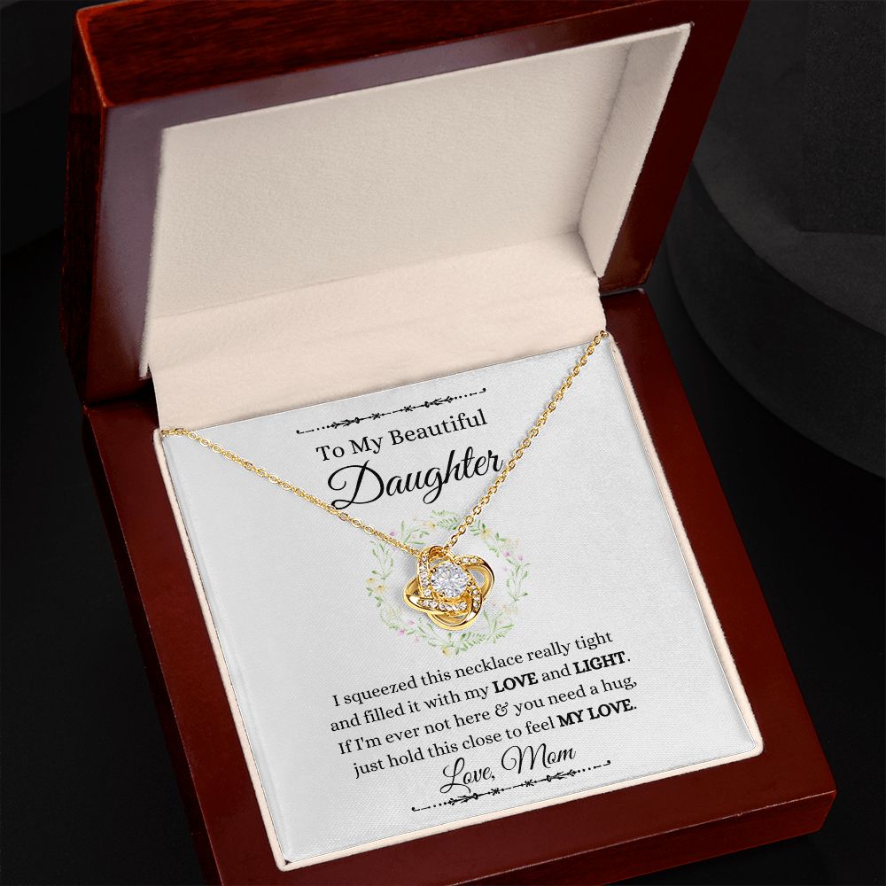 Love Knot Necklace (Yellow and White Gold Variant)