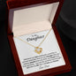 Love Know Necklace from Dad White Background (Yellow and Gold Variant)