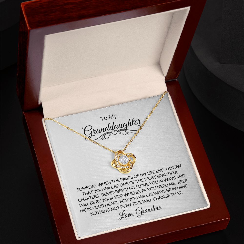Love Know Necklace Granddaughter Love Grandma Keep Me In Your Heart
