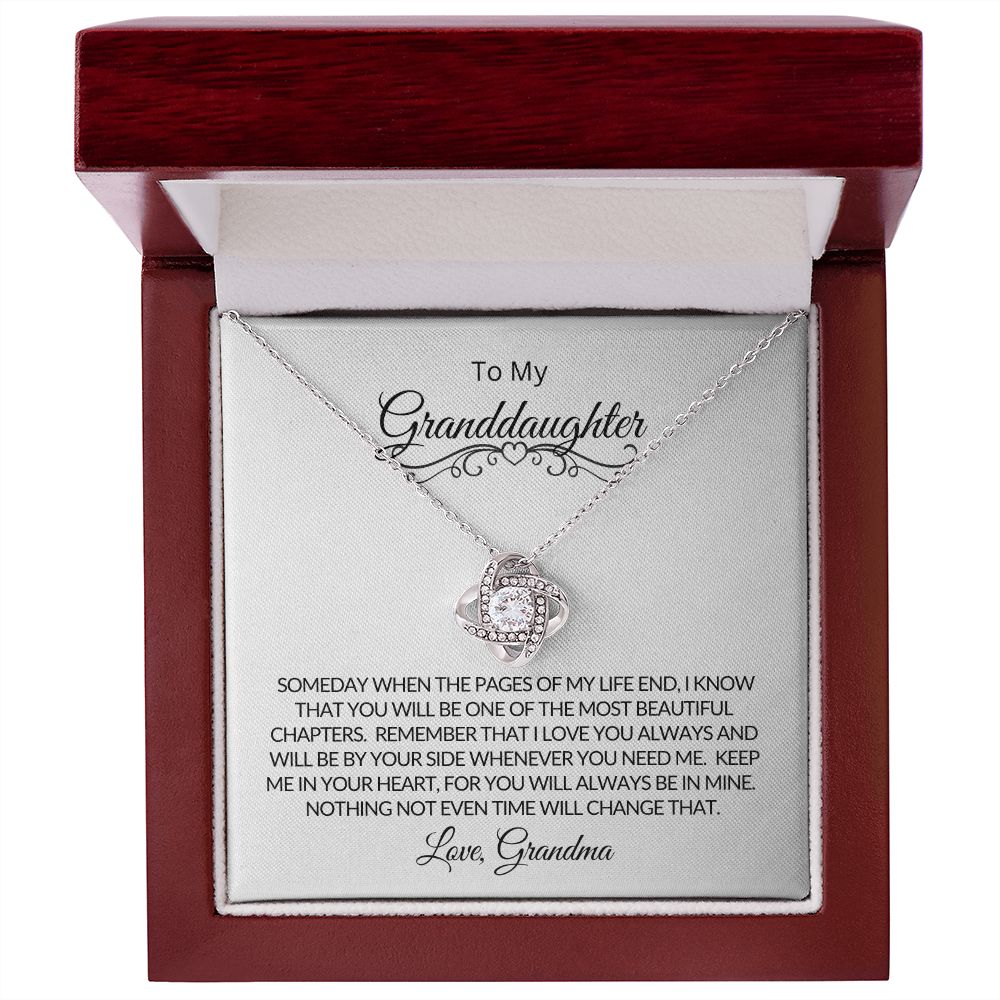 Love Know Necklace Granddaughter Love Grandma Keep Me In Your Heart