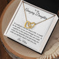 Interlocking Heart Necklace (Yellow and White Gold Variant)