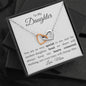 Interlocking Hearts Necklace White Background (Yellow and White Gold)
