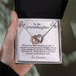 Granddaughter Interlocking Heart Necklace, Love Grandmom
