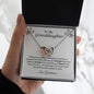 Granddaughter Interlocking Heart Necklace, Love Grandmom