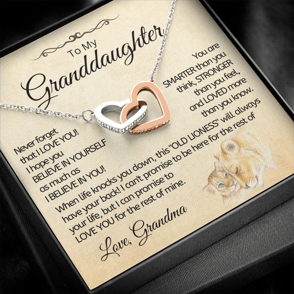 Interlocking Heart Granddaughter "Old Lioness" Bottom Image