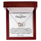 Interlocking Heart Necklace on White Background (Yellow and White Gold Variant)