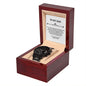 Black Chronograph Men's Watch for Dad from Daughter