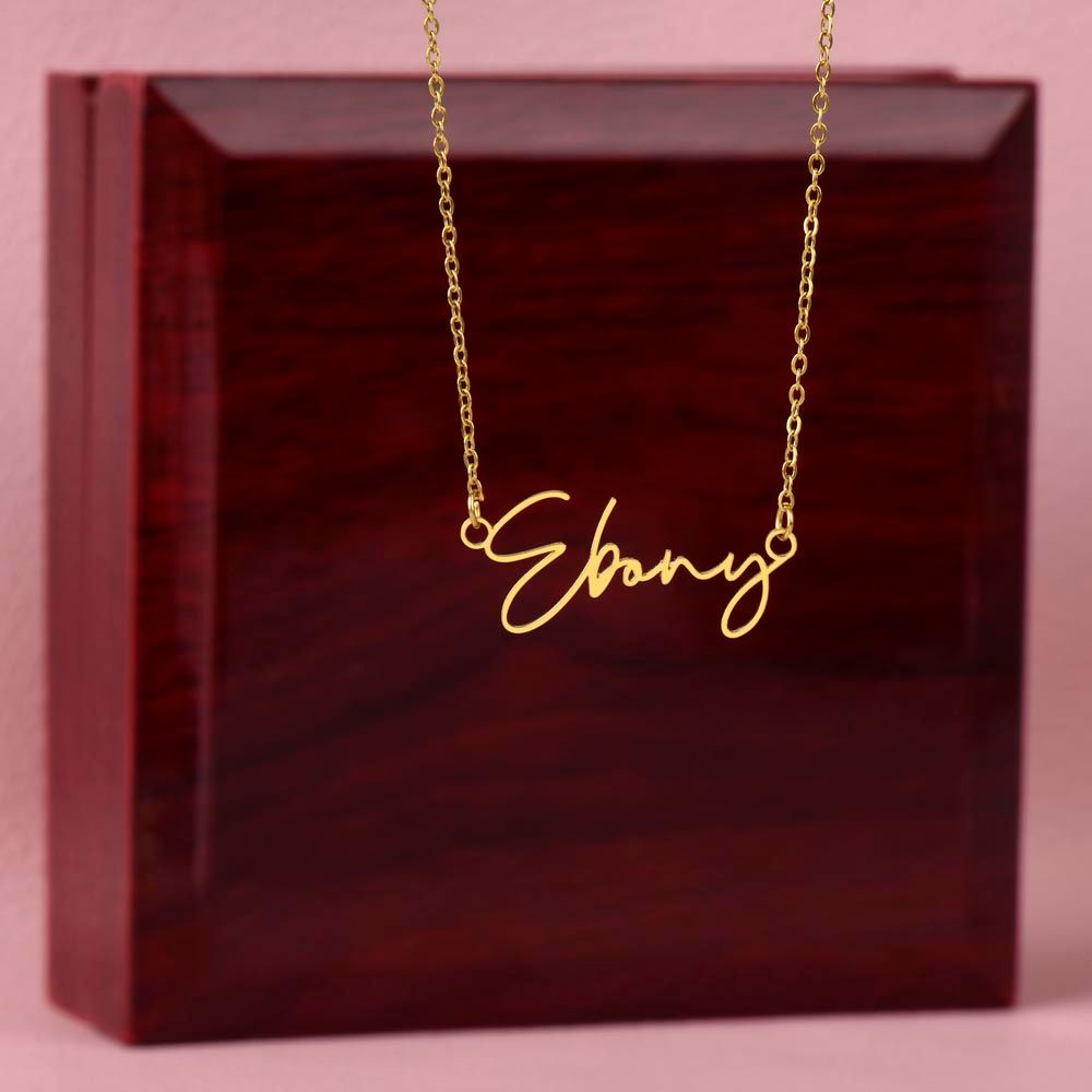 Signature Name Necklace Daughter Love Dad