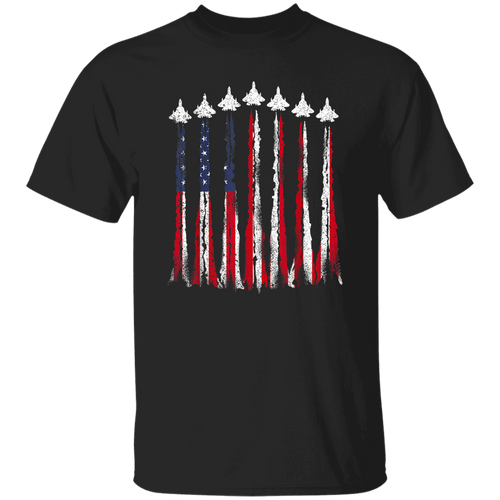 Patriotic Fighter Jets  American Flag T-shirt