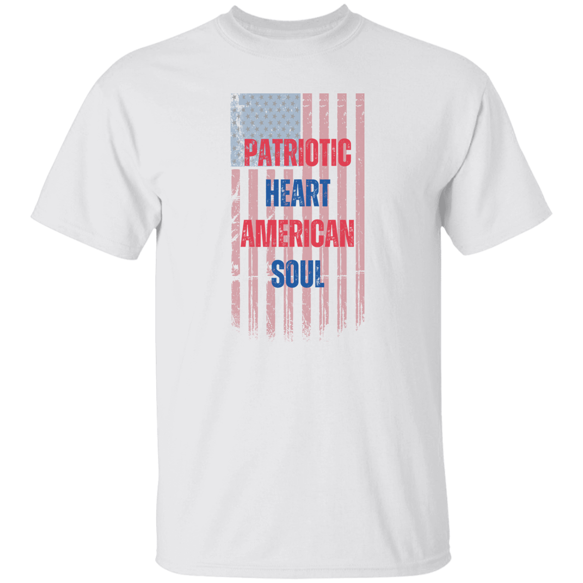 Patriotic Heart American Soul  T-Shirt