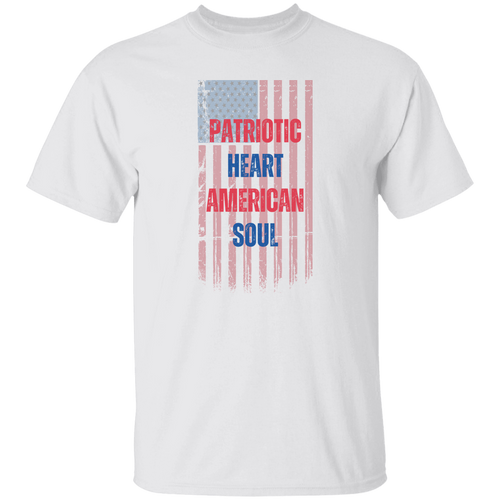 Patriotic Heart American Soul  T-Shirt