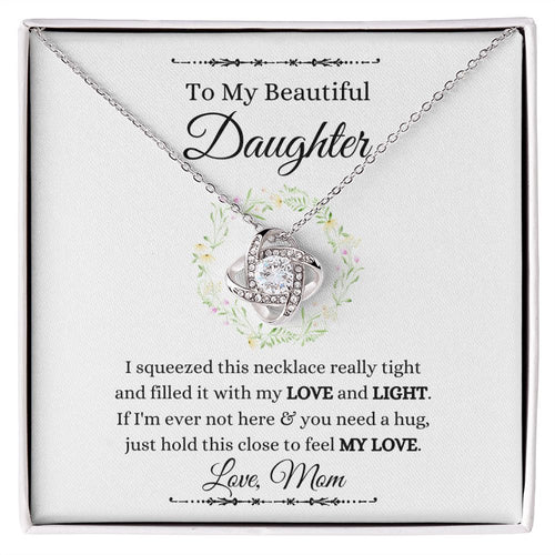Love Knot Necklace (Yellow and White Gold Variant)
