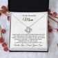 Love Knot Necklace| To Mom | From Son | Hard to Find the Words